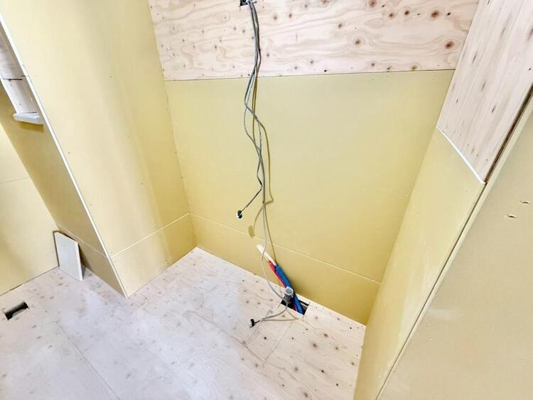 その他 清潔感を感じられる洗面化粧台。