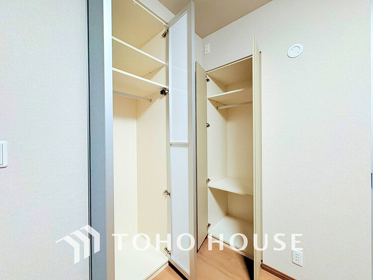 収納 収納スペースを完備、荷物が多い方でも安心の収納力