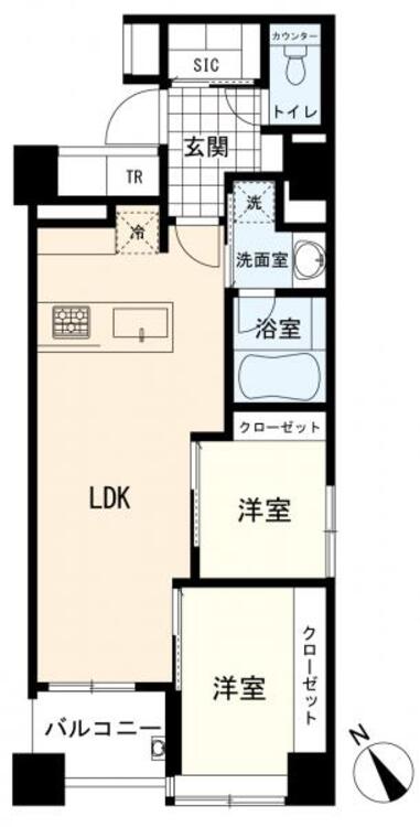 間取り 間取図　２ＬＤＫ