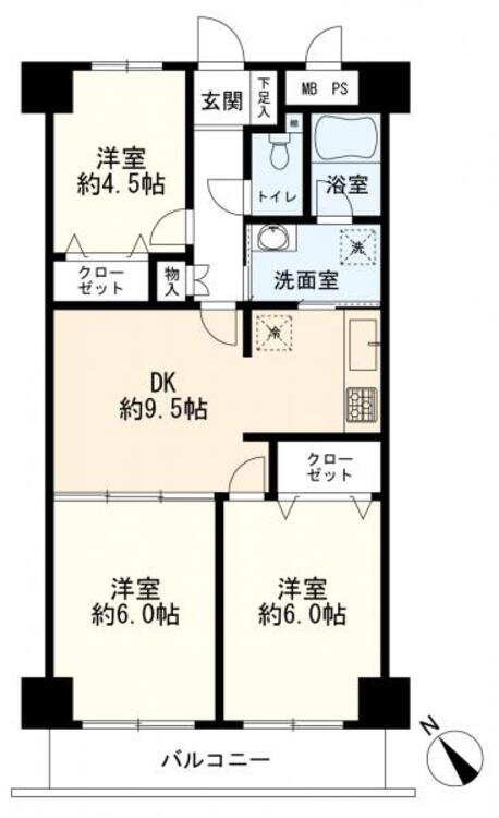 間取り 間取図(3DK)