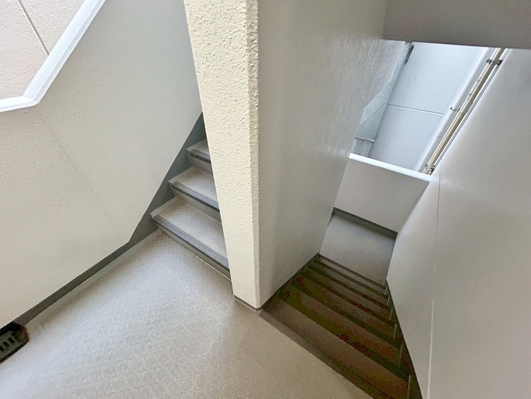 その他 共用部の階段です。明るく清潔に管理されています。