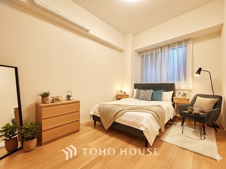 内装 ＊配置してある家具や小物はCGによるイメージ画像です。寝室は一日の疲れを癒す大切な空間。快適で落ち着けるおすすめの間取りです。