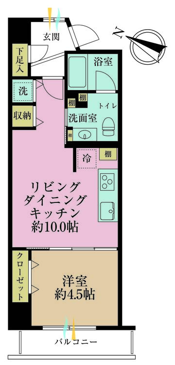 その他 1LDK、専有面積40.28m2、バルコニー面積3.66m2