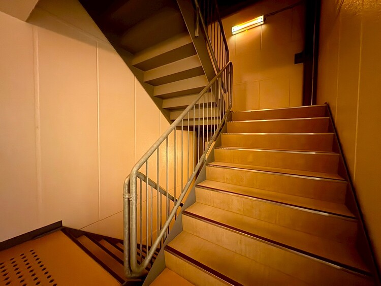 その他 共用部の階段です。明るく清潔に管理されています。