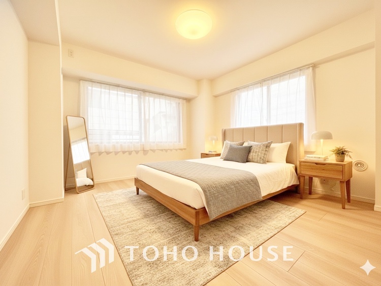 内装 ＊配置してある家具や小物はCGによるイメージ画像です。感性を育むプライベートルームはシンプルでスマートな空間。