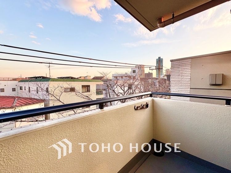 バルコニー ここからは空が遠くまで見える。紺碧、曇天、茜色。心もともに映り変わる。東京にもあったんだ。こんな景色が・・・。