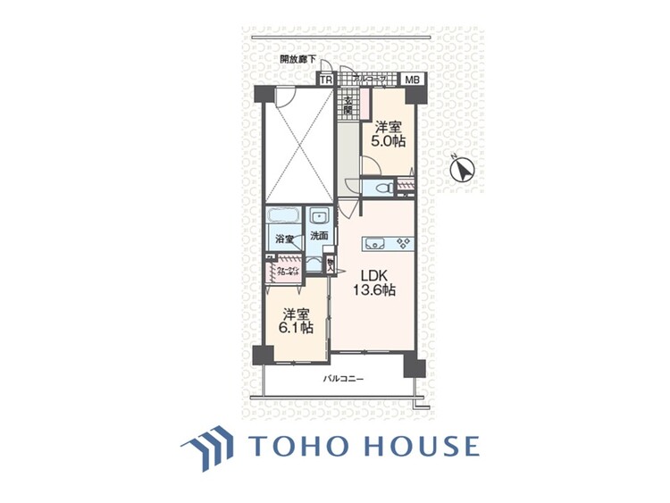 間取り 【2026年2月下旬リフォーム完成予定！】採光と風　家事導線も比較的良好で、風通しの良さで過ごしやすい麗(うら)らかな気分にさせてくれるリビング