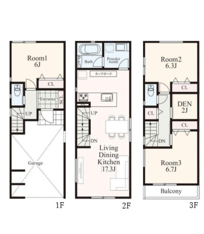 間取り A棟　間取り図