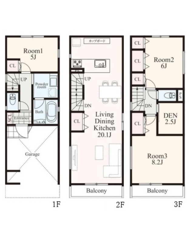 間取り B棟　間取り図