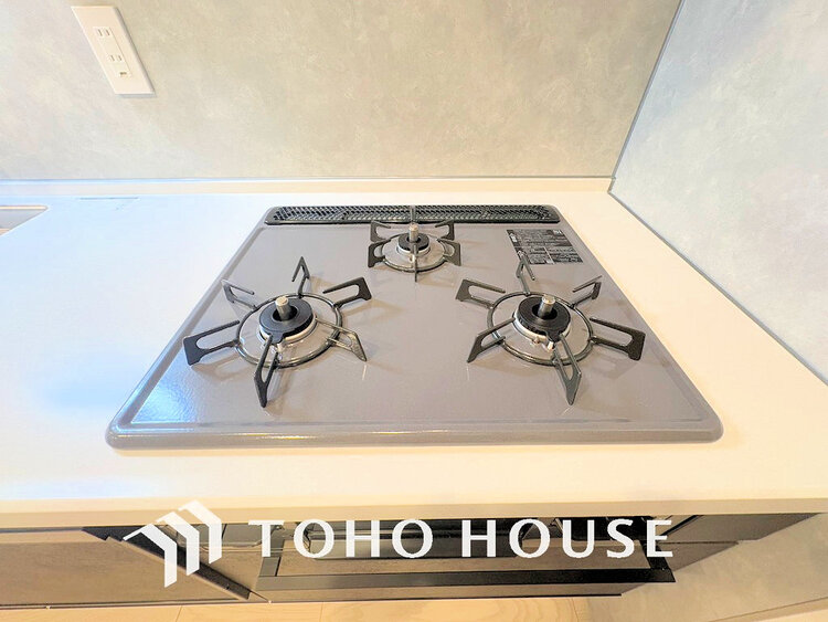 その他 3口ガスコンロでお料理のスピードもUP。効率よくお料理できますね