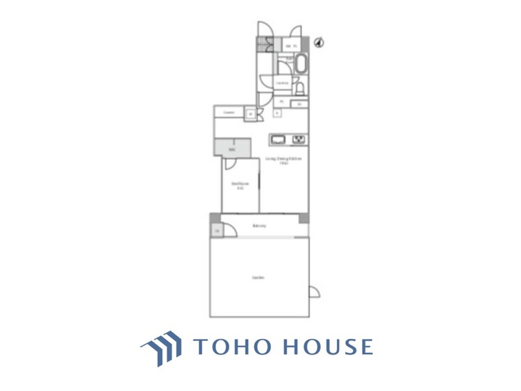 間取り 【house the light is illuminat】採光と風　家事導線も比較的良好で、風通しの良さで過ごしやすい麗(うら)らかな気分にさせてくれるリビング