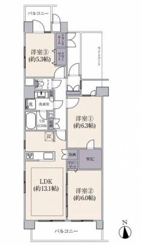 ダイアパレス京王堀之内壱番館の物件画像