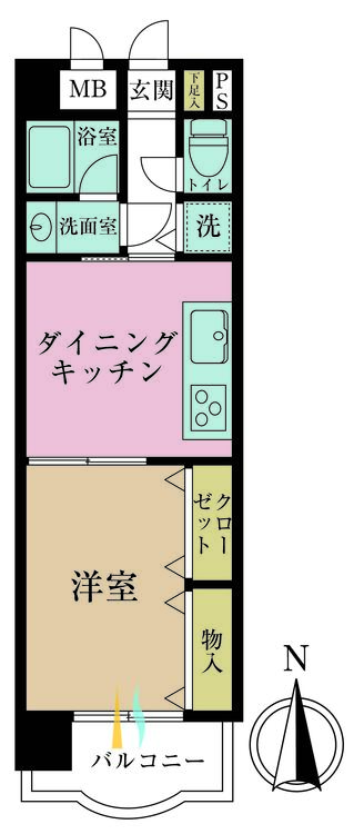 その他 1DK、専有面積36.36m2、バルコニー面積5.53m2