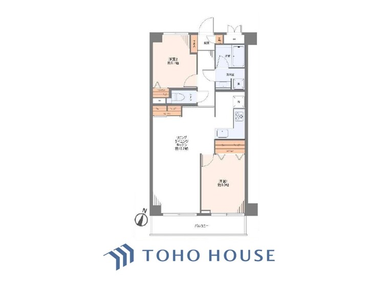 間取り 【house the light is illuminat】採光と風　家事導線も比較的良好で、風通しの良さで過ごしやすい麗(うら)らかな気分にさせてくれるリビング