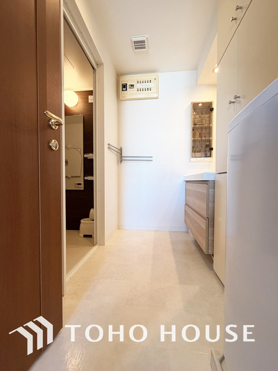 洗面 清潔感のある洗面室