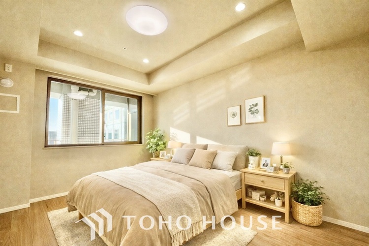 内装 ＊配置してある家具や小物はCGによるイメージ画像です。感性を育むプライベートルームはシンプルでスマートな空間。好みの空間で読書をしたり、音楽を聞いたりと一人の時間も充実したものにできます。