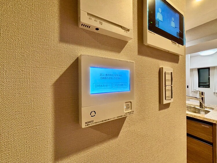 設備 見やすい画面で操作しやすい給湯パネル。