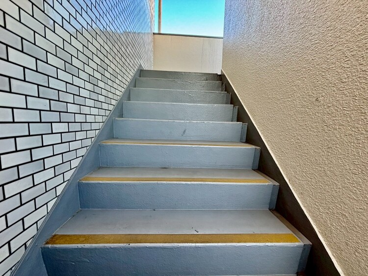 設備 共用部の階段です。明るく清潔に管理されています。