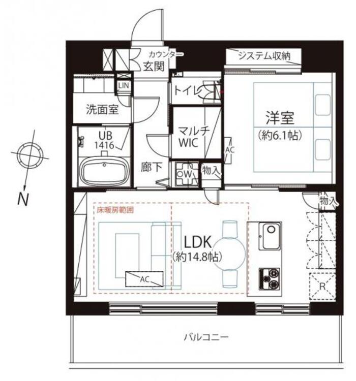 間取り １ＬＤＫ