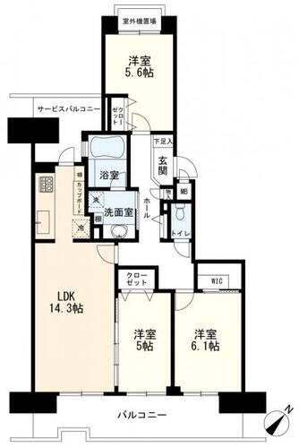 ヒルトップコートきらめきの街1番館の物件画像