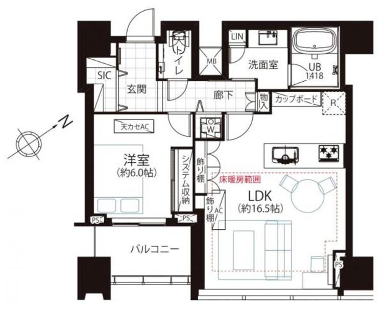 間取り １ＬＤＫ