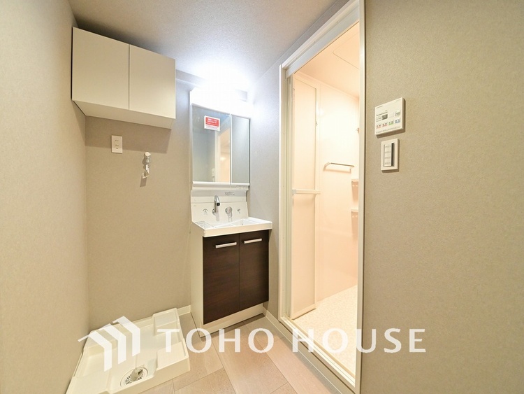 洗面 清潔感のある洗面室