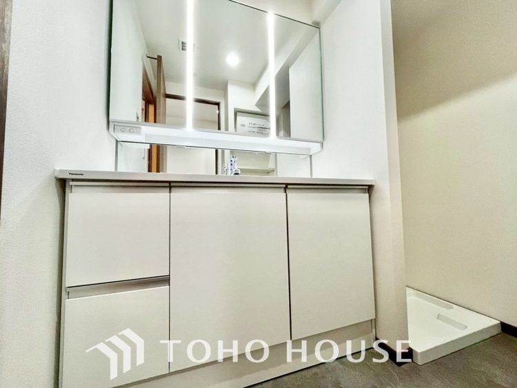 洗面 ここに集まる家族の会話と笑顔が絶え間なく続く幸せな空間。