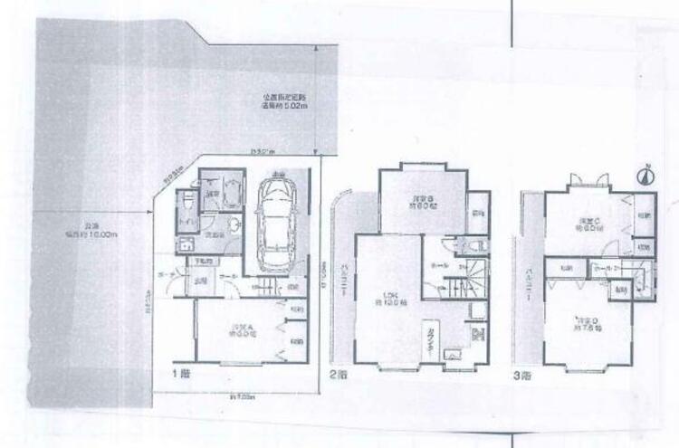 間取り 【間取り図】開放的で陽当たりの良い角地です♪