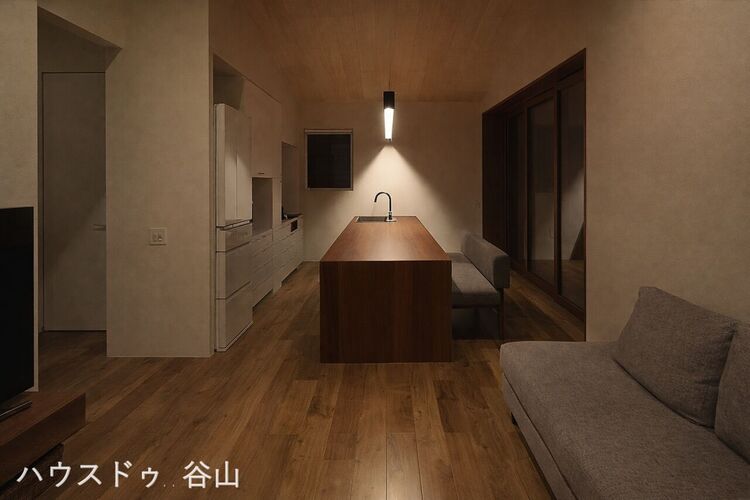 居間 ※新築時の画像です。　写真：石井紀久氏