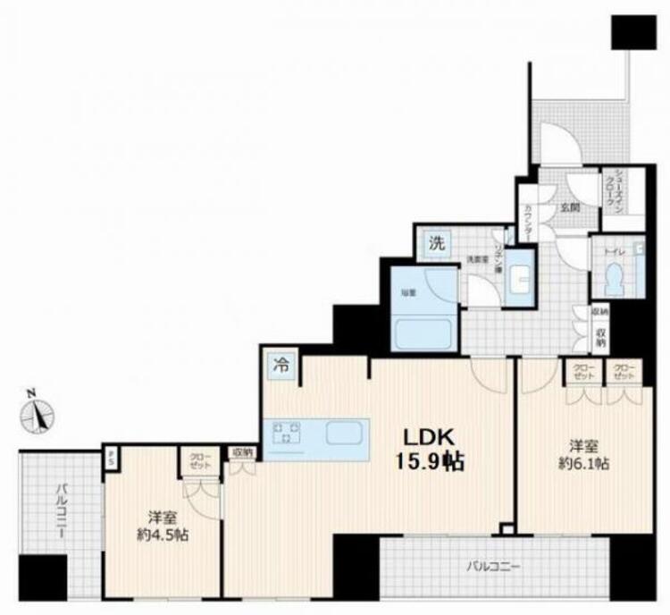 間取り 間取図　２ＬＤＫ