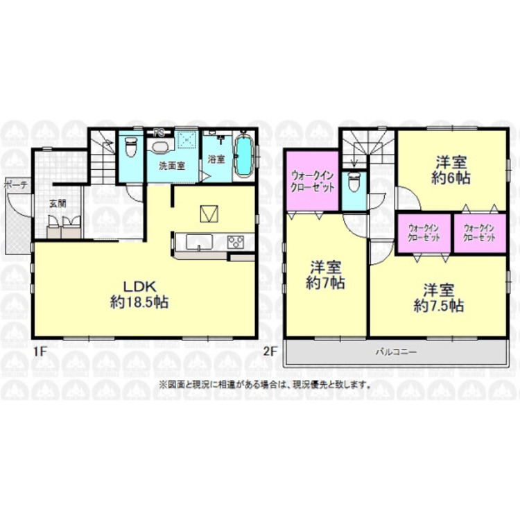間取り 空室ですのでお気軽にご内覧出来ます！