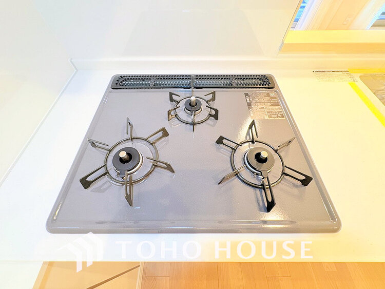 その他 3口ガスコンロでお料理のスピードもUP。効率よくお料理できますね