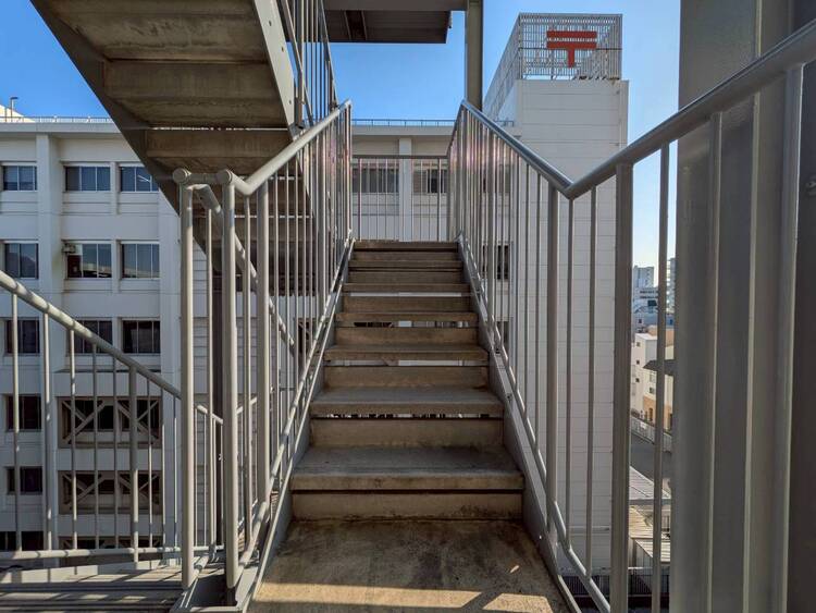 設備 共用部の階段です。明るく清潔に管理されています。