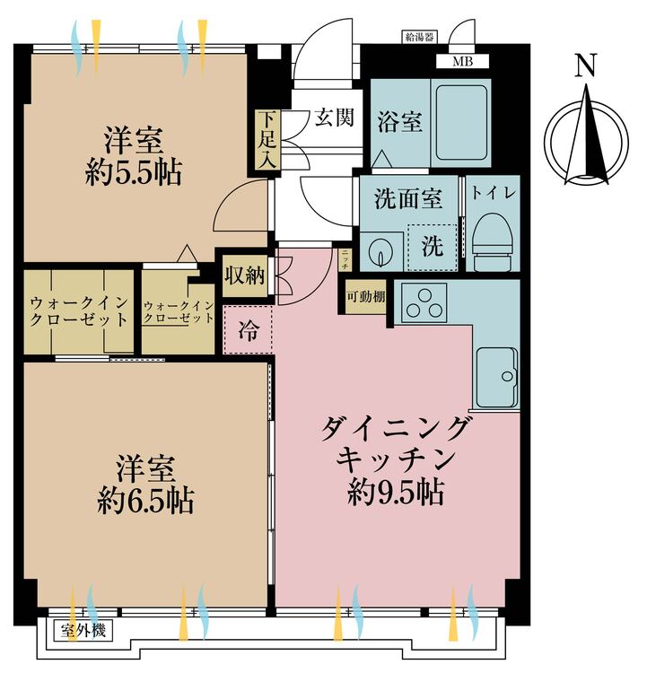 その他 2DK、専有面積51.15m2