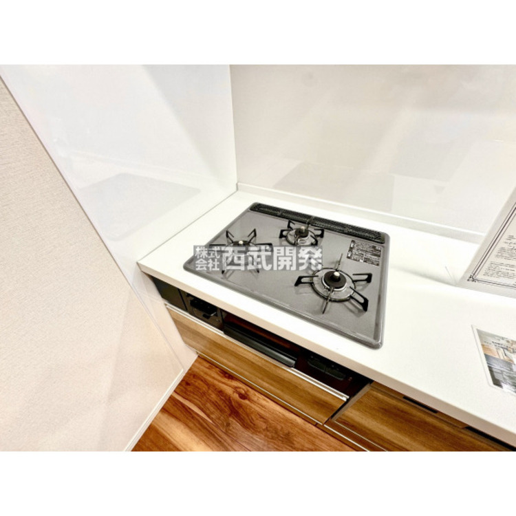 設備 グリル付き３口ガスコンロ