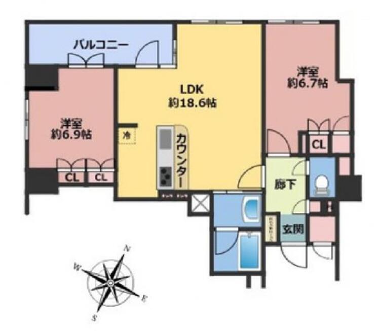間取り 室内は大変綺麗です。現況は空室です。