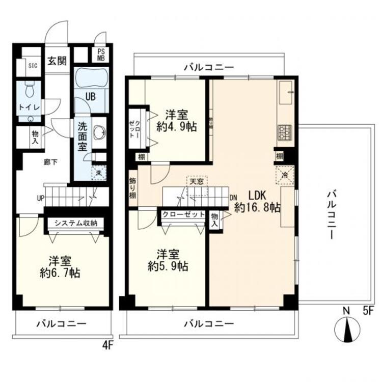 間取り ３ＬＤＫ