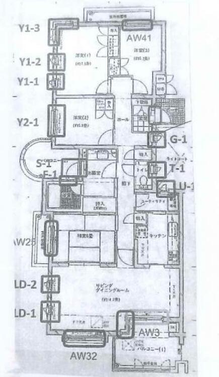 間取り 【間取り図】角部屋で陽当り良好！晴れた日には富士山を望めます！