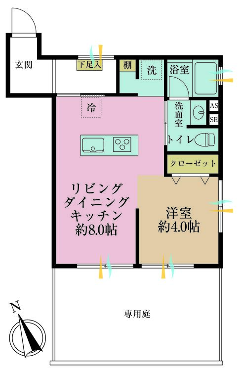 その他 1LDK、専有面積39.03m2