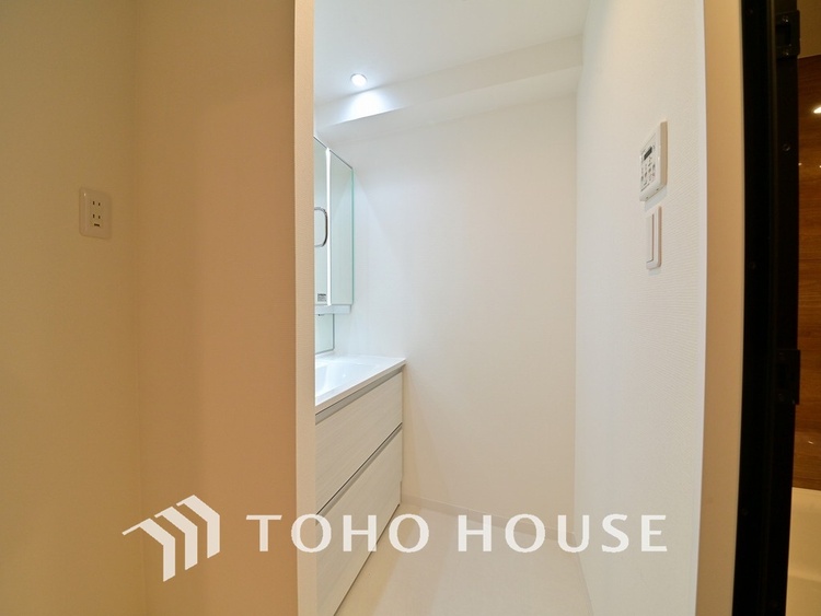 洗面 清潔感のある洗面室