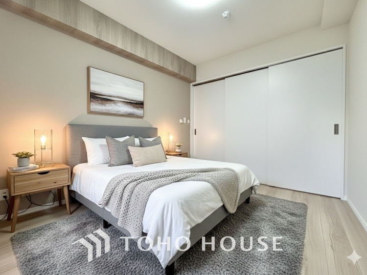 内装 ＊配置してある家具や小物はCGによるイメージ画像です。感性を育むプライベートルームはシンプルでスマートな空間。