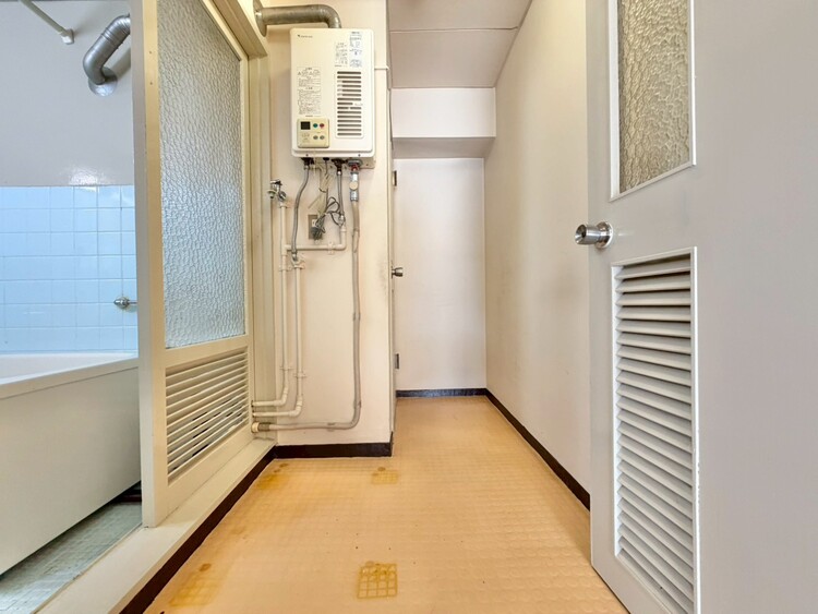 洗面 十分な広さの脱衣所。