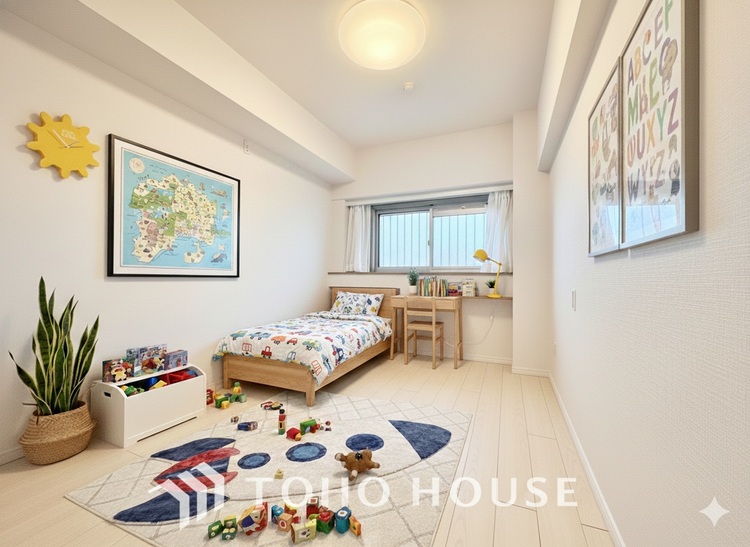 内装 ＊配置してある家具や小物はCGによるイメージ画像です。寝室は一日の疲れを癒す大切な空間。快適で落ち着けるおすすめの間取りです。