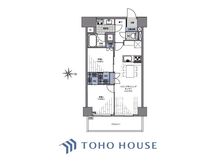 間取り 【house the light is illuminat】採光と風　家事導線も比較的良好で、風通しの良さで過ごしやすい麗(うら)らかな気分にさせてくれるリビング