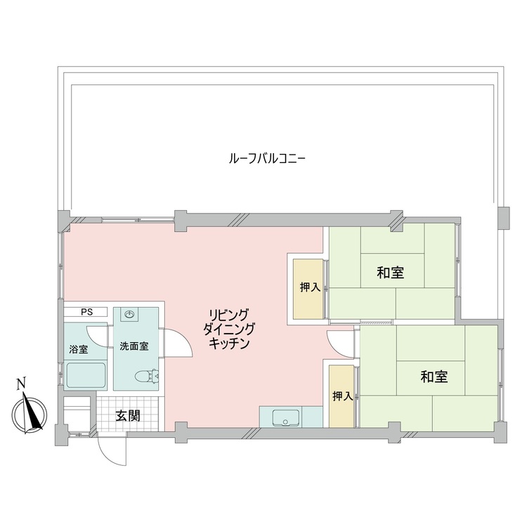 その他 2LDK、専有面積59.94m2
