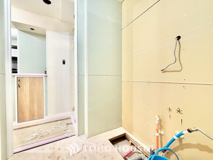 洗面 ◆洗面◆清潔感のある水回り。白で統一されたスタイリッシュな空間。毎日使う場所だから究極にシンプルにこだわりました。