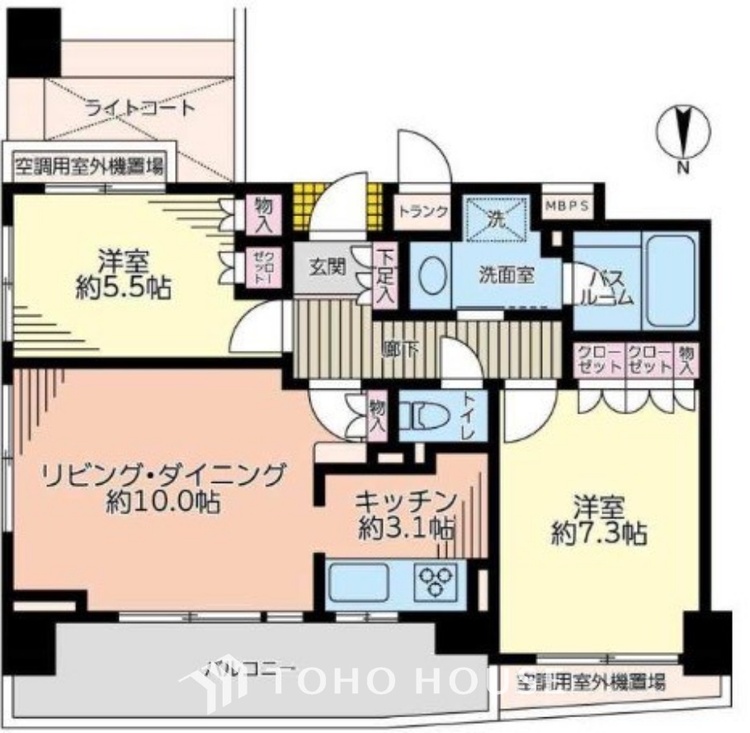 間取り ◆居心地のいい暮らし◆には欠かせない眩い採光。ゆったりとした幅の窓からこの空間に降り注ぐ採光が絶えない。明るいリビングこそ居心地のいい暮らしが待っているのだと思う。