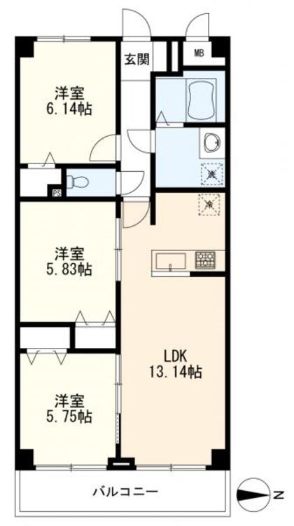 間取り ３ＬＤＫ