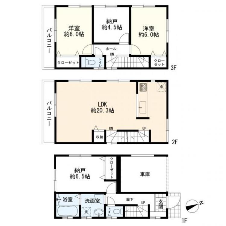 間取り ２ＬＤＫ＋２Ｓ＋カーポート