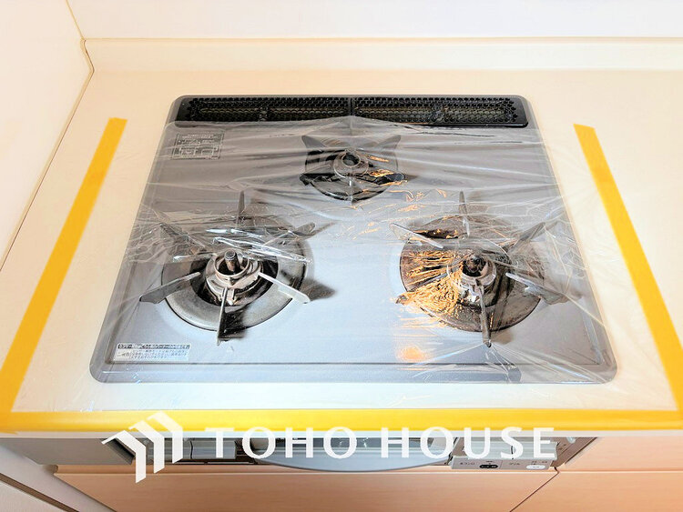 その他 3口ガスコンロでお料理のスピードもUP。効率よくお料理できますね